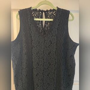 Elegant Black Lace Women's Top